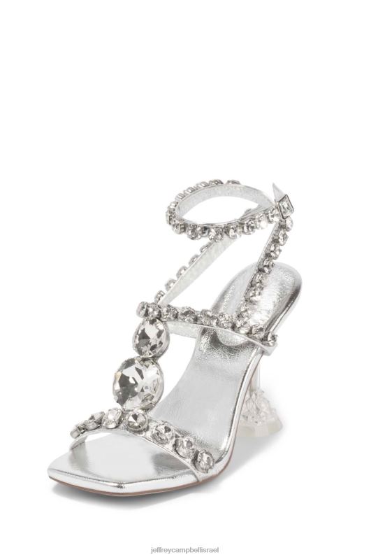 il Jeffrey Campbell anasta-lhh סנדל עם עקבים נשים כסף שקוף NN6N61577