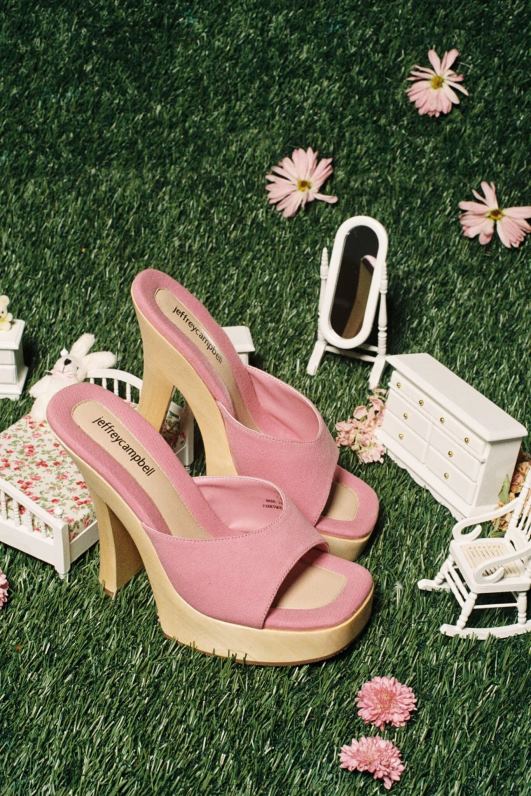 il Jeffrey Campbell annais סנדל פלטפורמה נשים ג'ינס ורוד NN6N61130