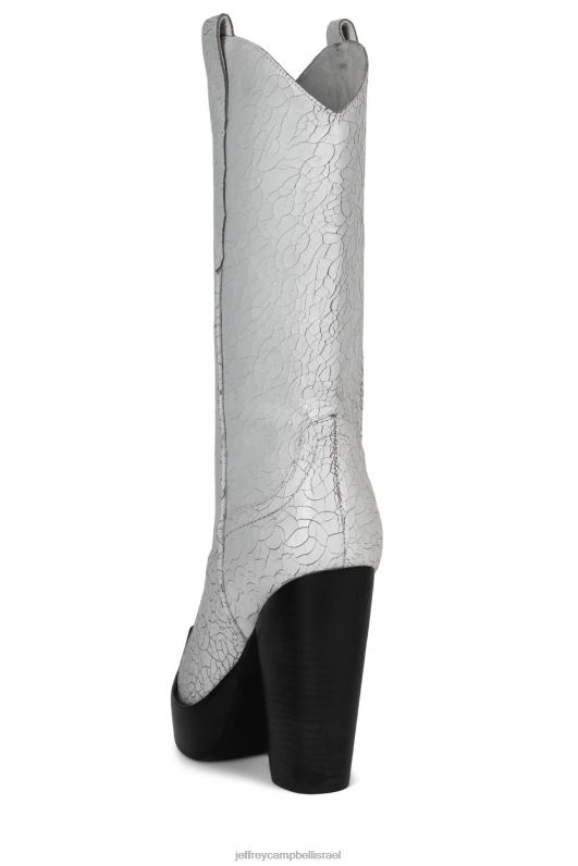 il Jeffrey Campbell bad2dabone מגפיים מברך עד ירך נשים לבן במצוקה NN6N6854