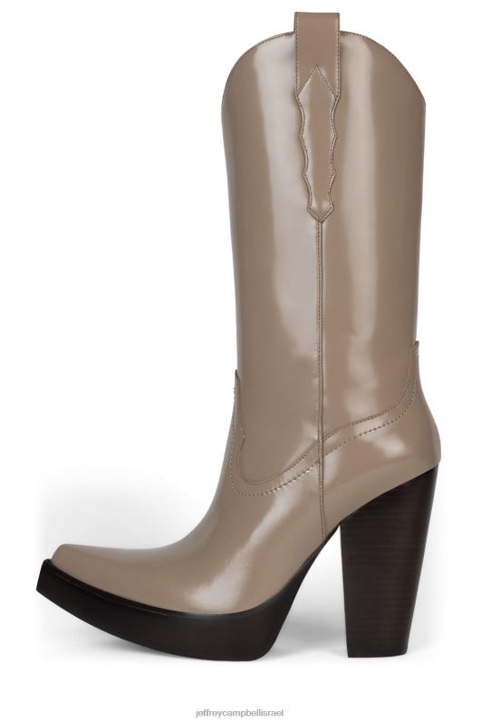 il Jeffrey Campbell bad2dabone מגפיים מברך עד ירך נשים קופסא בצבע חום NN6N6855