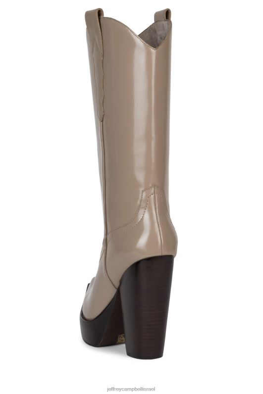 il Jeffrey Campbell bad2dabone מגפיים מברך עד ירך נשים קופסא בצבע חום NN6N6855