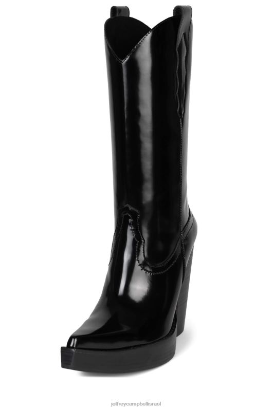 il Jeffrey Campbell bad2dabone מגפיים מברך עד ירך נשים קופסה שחורה NN6N6856