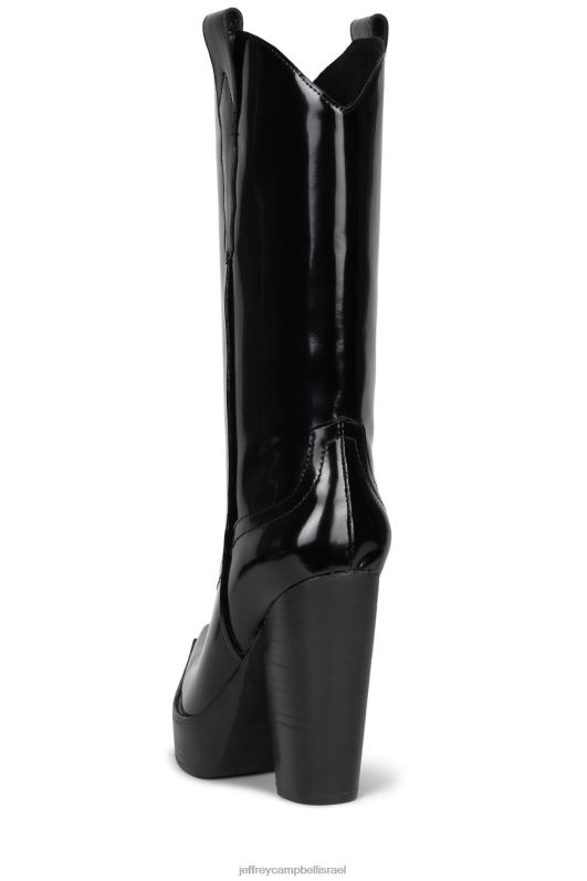 il Jeffrey Campbell bad2dabone מגפיים מברך עד ירך נשים קופסה שחורה NN6N6856