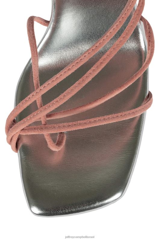 il Jeffrey Campbell bijouxx-2 סנדל עם עקבים נשים כסף זמש ורוד NN6N61614