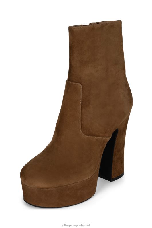 il Jeffrey Campbell brat-z מגפי קרסול נשים זמש שזוף NN6N6563