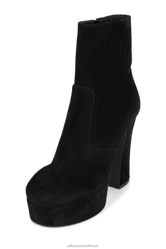 il Jeffrey Campbell brat-z מגפי קרסול נשים זמש שחור NN6N6566