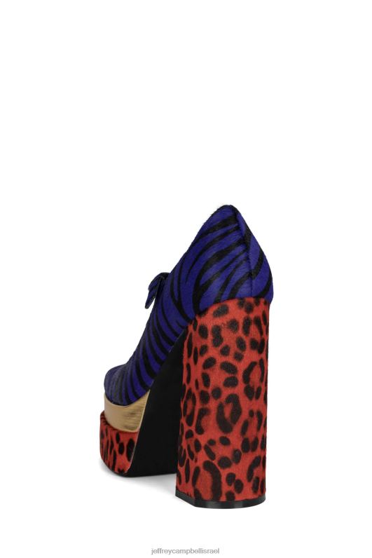 il Jeffrey Campbell chillin-f משאבת פלטפורמה נשים משולבת הדפס בעלי חיים NN6N61280