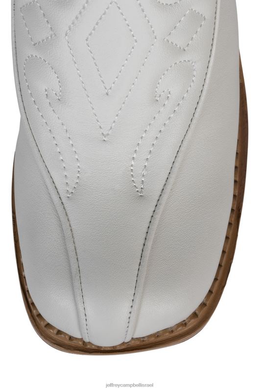 il Jeffrey Campbell deadwrng-h מגפיים מברך עד ירך נשים ערימת פוליש טבעי לבן NN6N6858