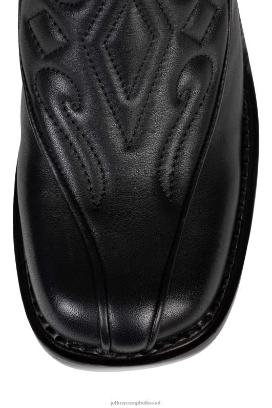 il Jeffrey Campbell deadwrng-h מגפיים מברך עד ירך נשים ערימת לק חום שחור NN6N6859