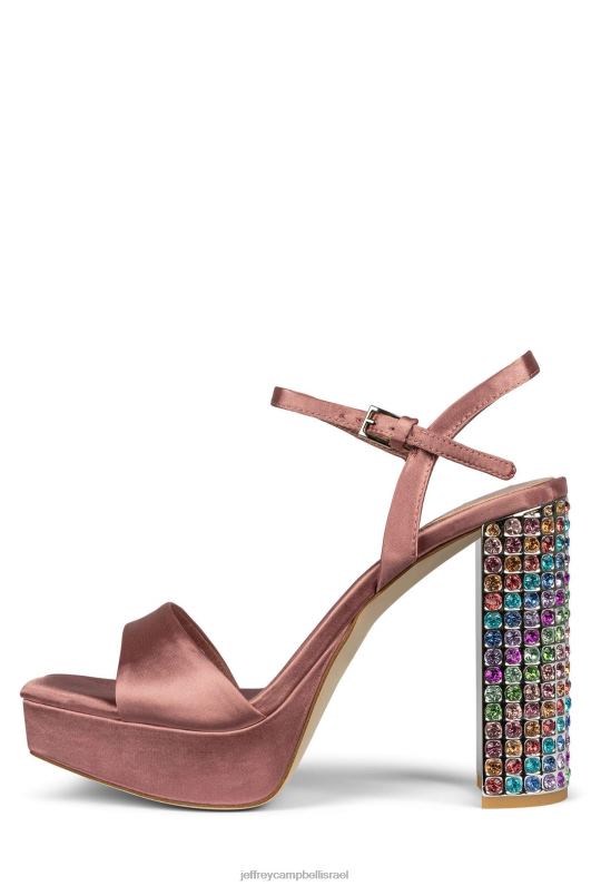 il Jeffrey Campbell dias סנדל פלטפורמה נשים ורד סאטן בהיר מולטי NN6N61159