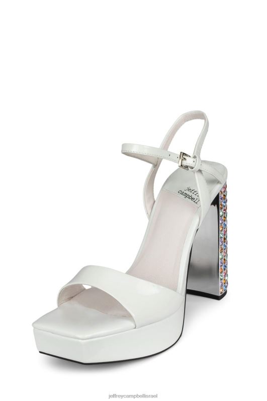 il Jeffrey Campbell dias סנדל פלטפורמה נשים לבן פאט פסטל מולטי NN6N61160
