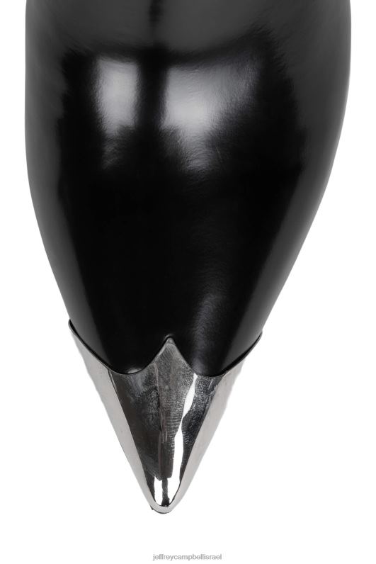 il Jeffrey Campbell elpaso-v מגפי קרסול נשים פטנט שחור ברור NN6N6644
