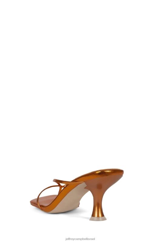 il Jeffrey Campbell flexx סנדל עם עקבים נשים כתום מתכתי NN6N61587