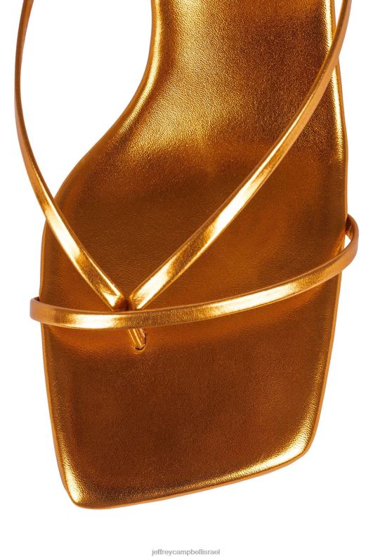 il Jeffrey Campbell flexx סנדל עם עקבים נשים כתום מתכתי NN6N61587