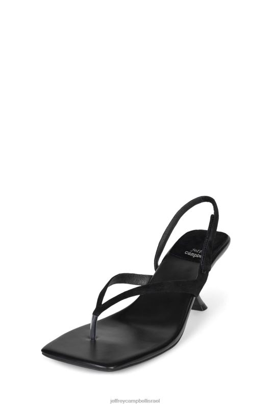 il Jeffrey Campbell fused-nb סנדל עם עקבים נשים זמש שחור NN6N6103