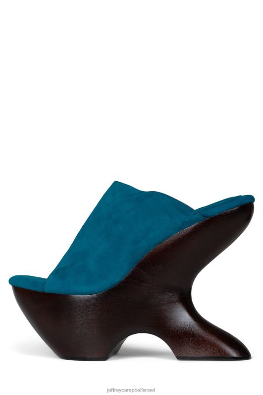 il Jeffrey Campbell giah-2 סנדל פלטפורמה נשים חום זמש צהבהב NN6N61066