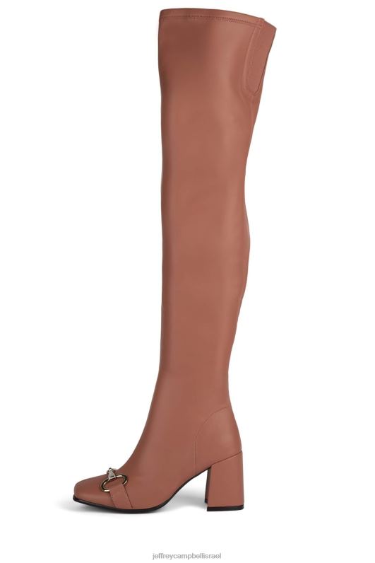 il Jeffrey Campbell hotlava-bt מגפיים מברך עד ירך נשים סומק כסף NN6N6721