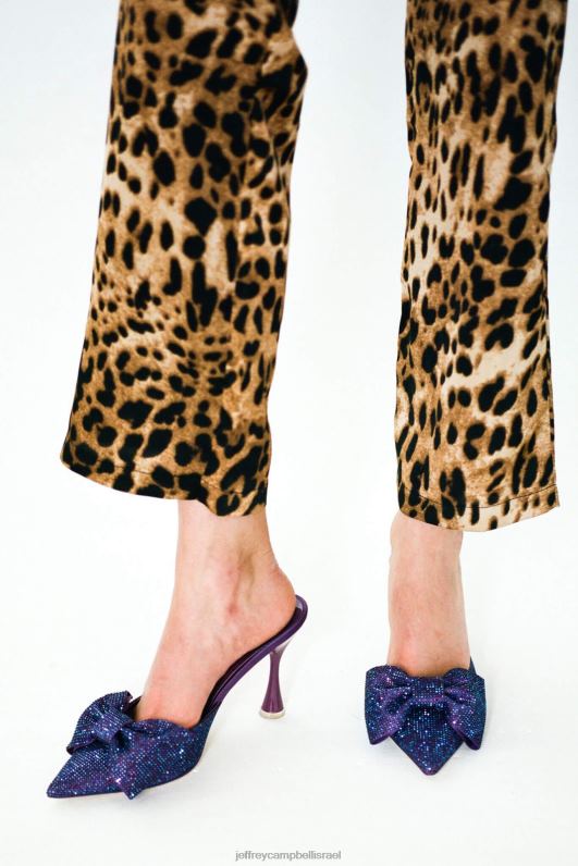 il Jeffrey Campbell jewelia פרד עם עקב נשים משולבת סאטן סגול NN6N61655