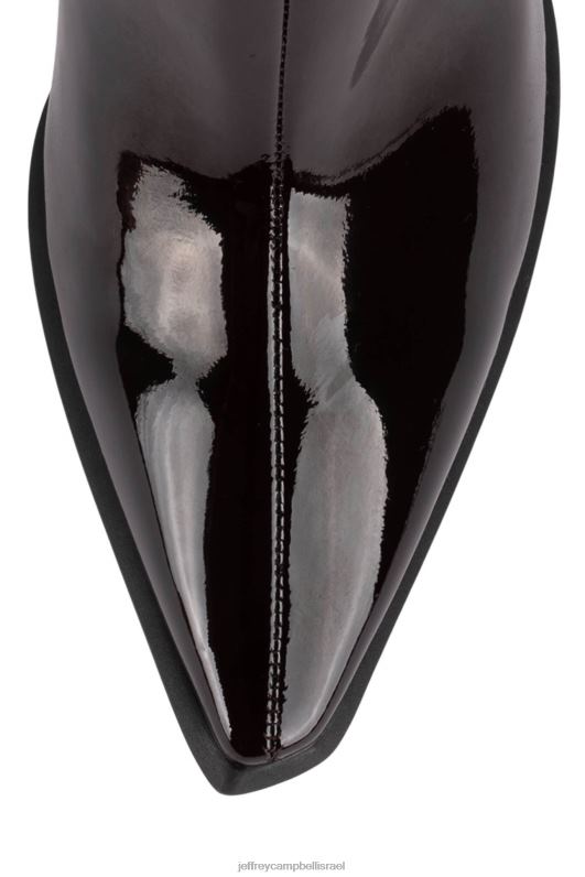 il Jeffrey Campbell lasiren-kh מגפיים מברך עד ירך נשים פטנט חום NN6N6726