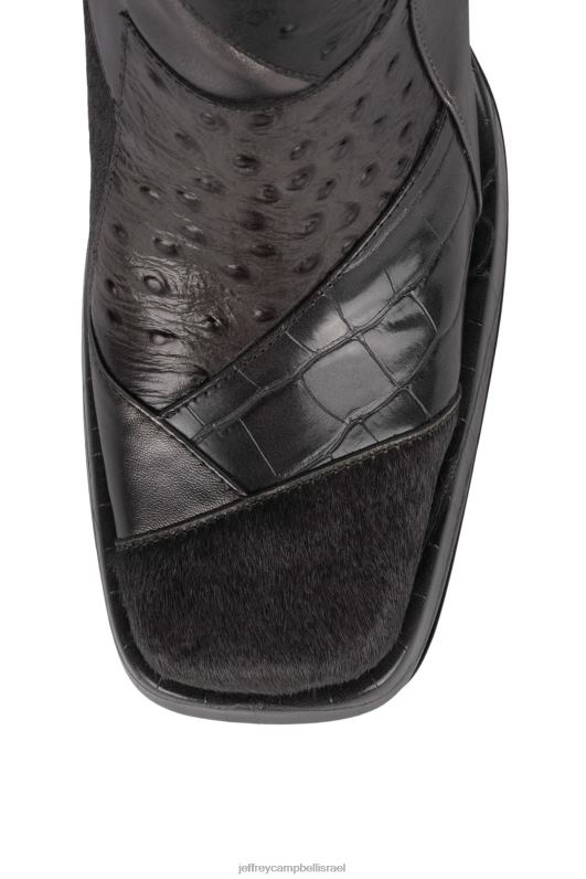 il Jeffrey Campbell מקסימום-lc מגפי קרסול נשים שילוב אקזוטי אפור NN6N6619