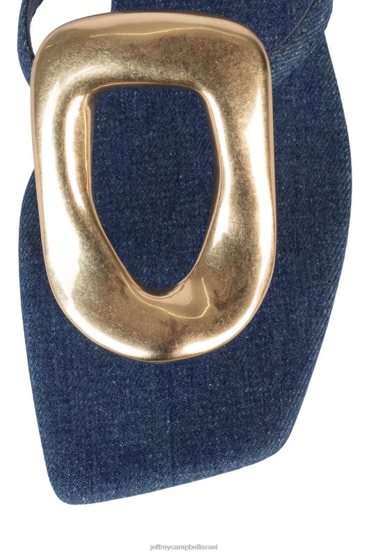 il Jeffrey Campbell linques-2 סנדלים נשים זהב ג'ינס כחול NN6N61749