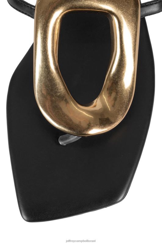 il Jeffrey Campbell linques-2 סנדלים נשים זהב שחור NN6N61750