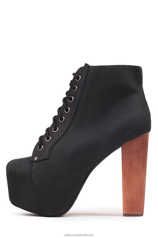 il Jeffrey Campbell lita מגפי קרסול נשים שחור במצוקה NN6N6339