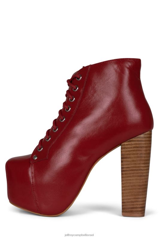 il Jeffrey Campbell lita מגפי קרסול נשים ערימה טבעית אדומה NN6N6495