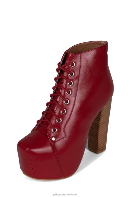 il Jeffrey Campbell lita מגפי קרסול נשים ערימה טבעית אדומה NN6N6495