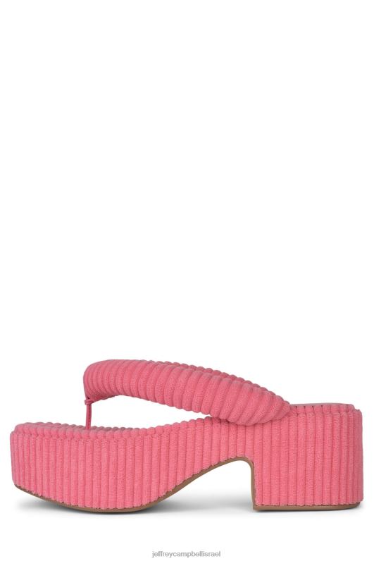 il Jeffrey Campbell luau-2 סנדל פלטפורמה נשים מגבת פסים ורודה NN6N6176