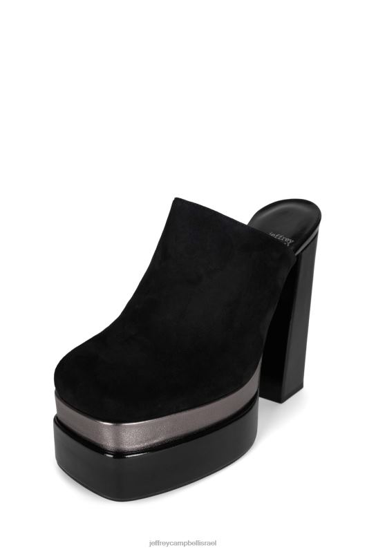 il Jeffrey Campbell luna-luv-s פרד עם עקב נשים בדיל זמש שחור NN6N61725