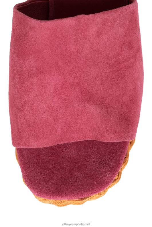 il Jeffrey Campbell magda-wkr סנדל פלטפורמה נשים זמש ורד NN6N61189