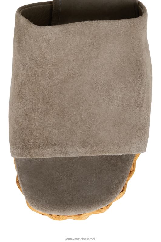 il Jeffrey Campbell magda-wkr סנדל פלטפורמה נשים זמש חום כהה NN6N61191