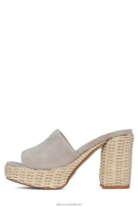 il Jeffrey Campbell magda-wkr סנדל פלטפורמה נשים זמש חום NN6N61192