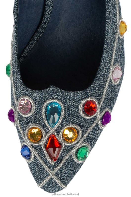 il Jeffrey Campbell mcfly משאבת עקב נשים תכשיטי ג'ינס כחולים בהירים NN6N61376