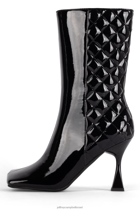 il Jeffrey Campbell morphed-q מגפי קרסול נשים פטנט שחור NN6N6590