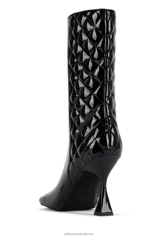 il Jeffrey Campbell morphed-q מגפי קרסול נשים פטנט שחור NN6N6590