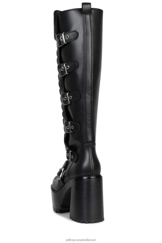 il Jeffrey Campbell moto-xx מגפיים מברך עד ירך נשים שָׁחוֹר NN6N6685