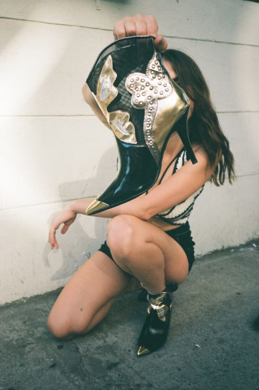 il Jeffrey Campbell nevrtheles מגפי קרסול נשים רב פטנט שחור NN6N6391