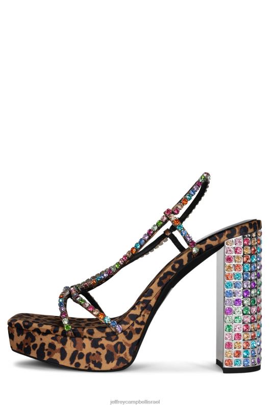 il Jeffrey Campbell nuite סנדל פלטפורמה נשים צ'יטה מולטי שזוף NN6N61154