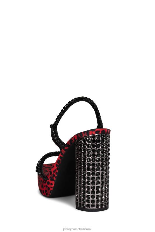 il Jeffrey Campbell nuite סנדל פלטפורמה נשים בדיל ברדלס אדום NN6N61157