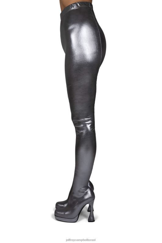 il Jeffrey Campbell pantalones מגפיים מברך עד ירך נשים כסף NN6N6786