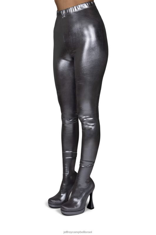 il Jeffrey Campbell pantalones מגפיים מברך עד ירך נשים כסף NN6N6786