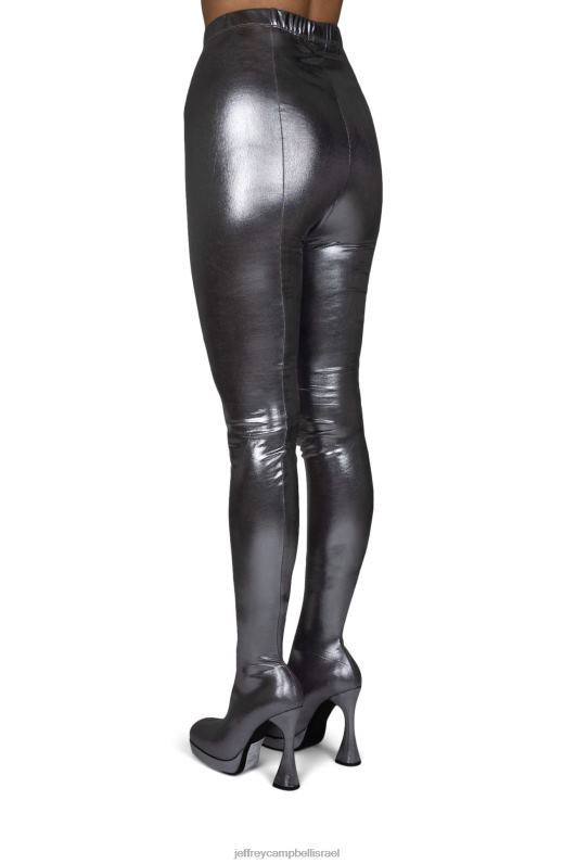 il Jeffrey Campbell pantalones מגפיים מברך עד ירך נשים כסף NN6N6786