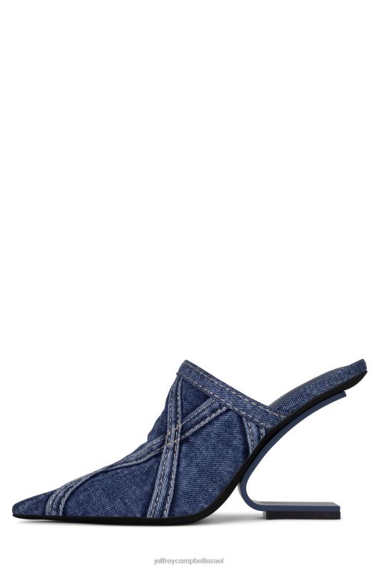 il Jeffrey Campbell sideeye-jn אתחול הדנים נשים משולבת ג'ינס כחול NN6N6266