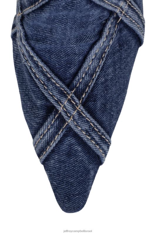 il Jeffrey Campbell sideeye-jn אתחול הדנים נשים משולבת ג'ינס כחול NN6N6266