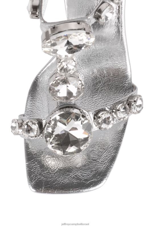 il Jeffrey Campbell stazia סנדל עם עקבים נשים משולבת כסף NN6N61631