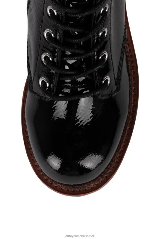 il Jeffrey Campbell sycam-2 מגפי קרסול נשים פטנט קמט שחור NN6N6467