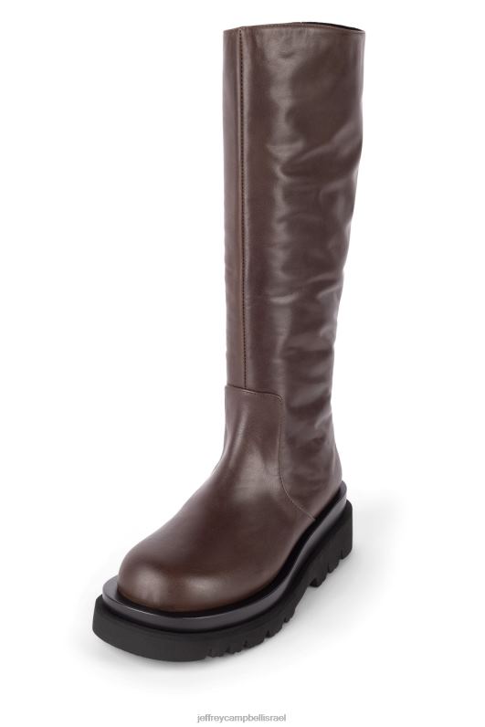 il Jeffrey Campbell tanked-kh מגפיים מברך עד ירך נשים חום NN6N6738