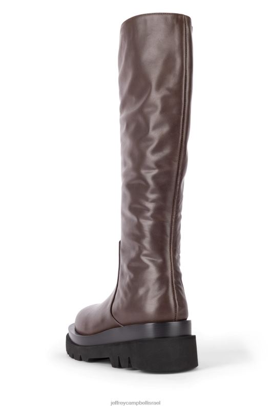 il Jeffrey Campbell tanked-kh מגפיים מברך עד ירך נשים חום NN6N6738